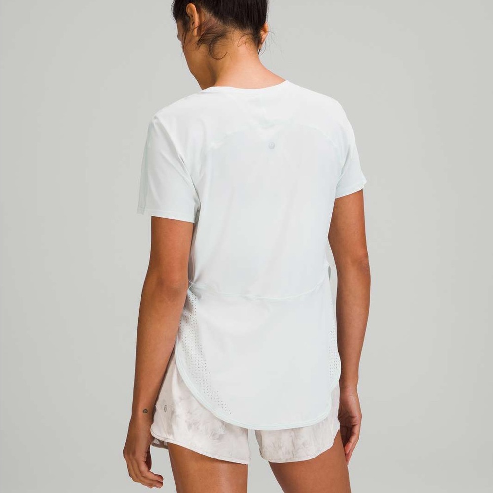 Lululemon Lululemon UV Protection Running Short Sleeve Shirt in Ocean Air